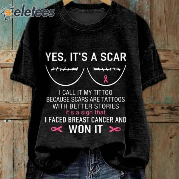 Women’s Breast Cancer Awareness I Faced Breast Cancer And Won It T-Shirt