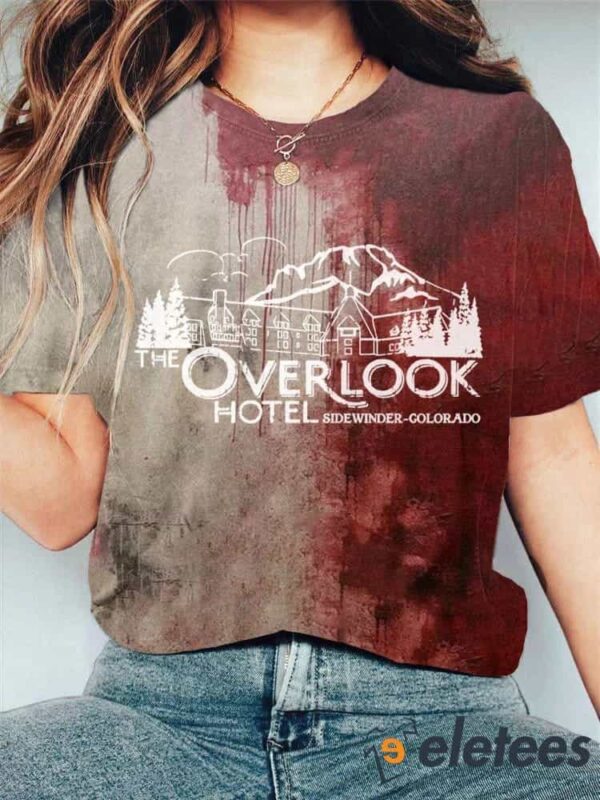 Women’s Casual Overlook Hotel Colorado Inspired Print T-Shirt