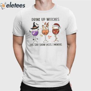 Women's Drink Up Witches Print Sweatshirt