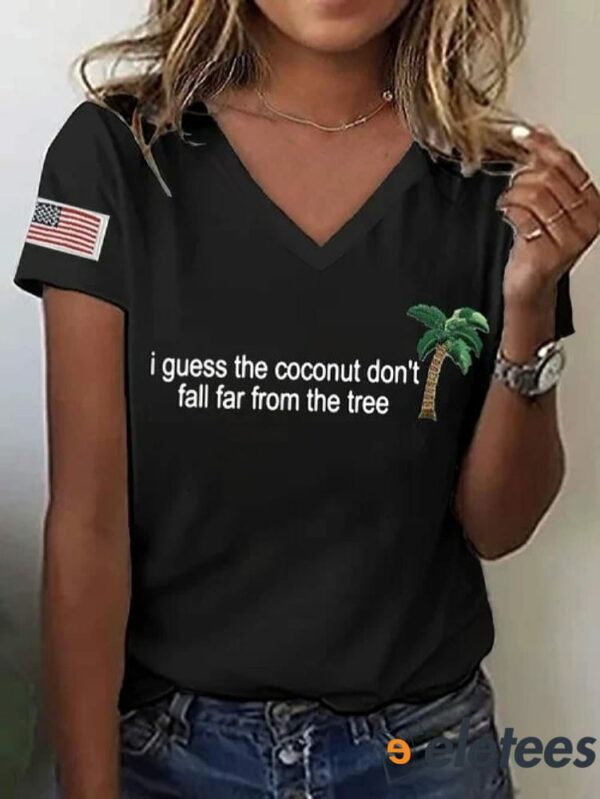 Women’s Funny Coconut Tree Quote Print T-Shirt