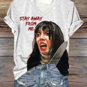 Womens Horrible Stay Away From Me Print Casual T Shirt