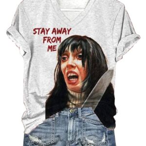 Womens Horrible Stay Away From Me Print Casual T Shirt1