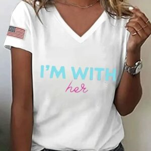 Womens Im With Her Print T Shirt2