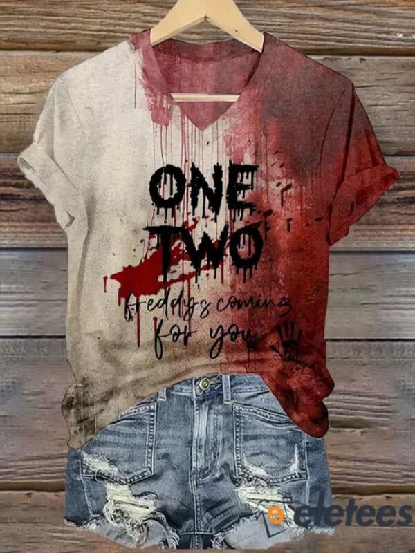 Women’s One Two Freddy’s Coming For You Print T-shirt