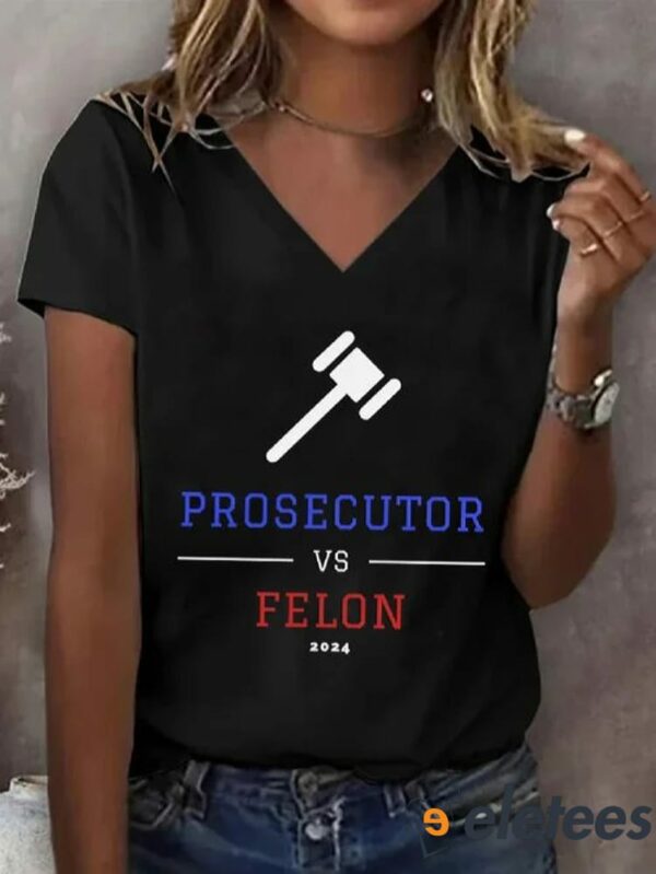 Women’s Prosecutor VS Convicted Felon Vote Print Tee