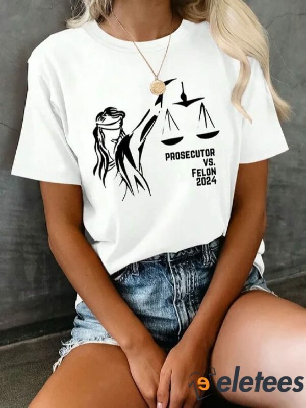 Women’s Prosecutor vs. Felon 2024 Print Crew Neck T-Shirt