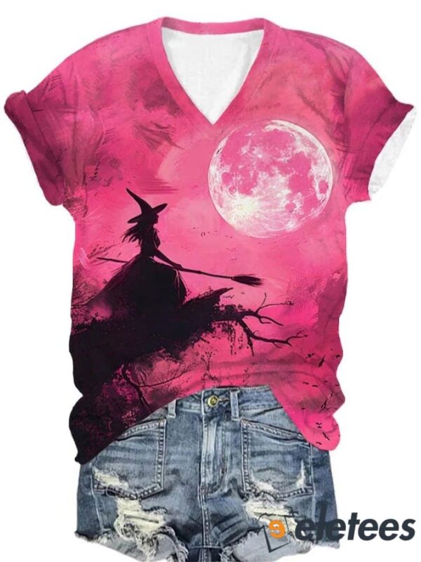 Women’s Witch Pink Print T-Shirt