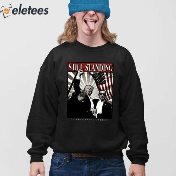 Zeek Arkham Wearing Still Standing Patriotically Correct Shirt