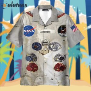 50th Anniversary Armstrong Spacesuit Hawaiian Shirt1