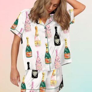 Champagne Short Sleeve Pajama Set