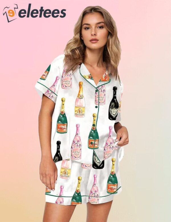 Champagne Short Sleeve Pajama Set