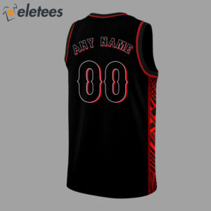 Cincy Reds Black Basketball Jersey2