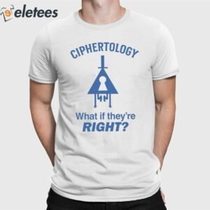 Ciphertology What If They're Right Shirt