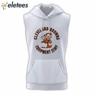 Coach Kevin Stefanski Browns Quipment Staff Sleeveless Hoodie1