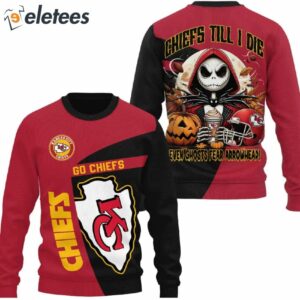 Jack Skellington Chiefs Till I Die Even Ghosts Fear Arrowhead Shirt1