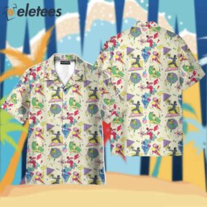 Mighty Morphin Power Rangers Movie Retro Hawaiian Shirt