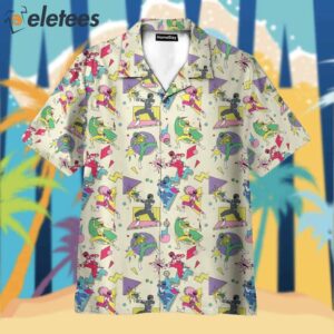 Mighty Morphin Power Rangers Movie Retro Hawaiian Shirt1