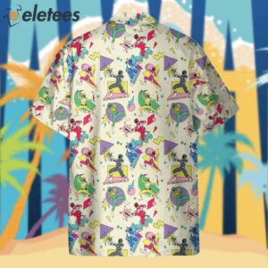 Mighty Morphin Power Rangers Movie Retro Hawaiian Shirt2