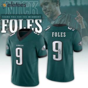 Nick Foles Thank You for the Memories Signed Jersey