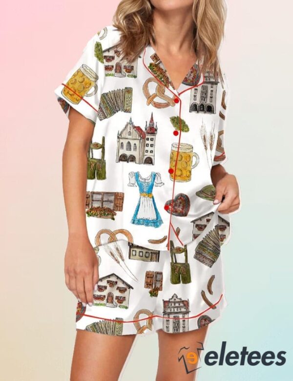 Oktoberfest Satin Pajama Set