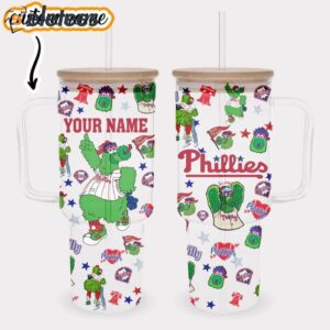 Phillie Phanatic Icon Custom Glass 40oz Tumbler1