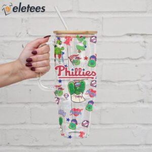 Phillie Phanatic Icon Custom Glass 40oz Tumbler2