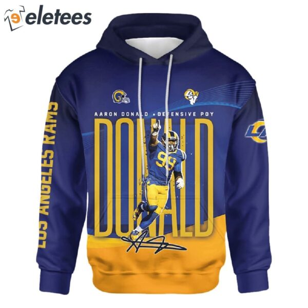 Rams 2024 Aaron Donald AOP Hoodie