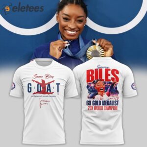 Simone Biles The GOAT 2024 GOLDEN GIRLS Shirt