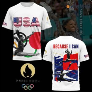 Simone Biles USA Gymnastics Olympic Games Paris 2024 Because I Can Shirt