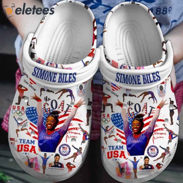 Simone Biles USA Gymnastics The GOAT Paris 2024 Clogs