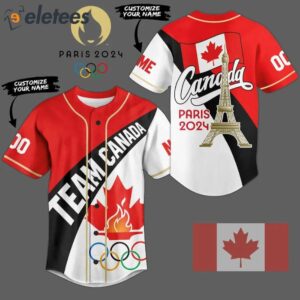 Team Canada Olympics Paris 2024 Baseball Jersey