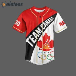 Team Canada Olympics Paris 2024 Baseball Jersey1