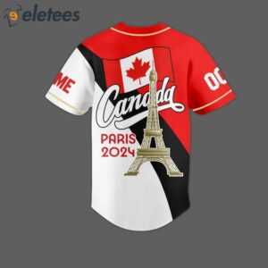 Team Canada Olympics Paris 2024 Baseball Jersey2