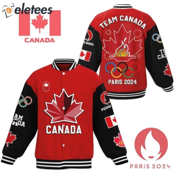 Team Canada Paris 2024 Olympic Baseball Jacket
