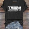 Women’s Feminist Print T-Shirt