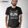 Women’s She Will Run and Not Grow Weary Isaiah 40 31 T-shirt