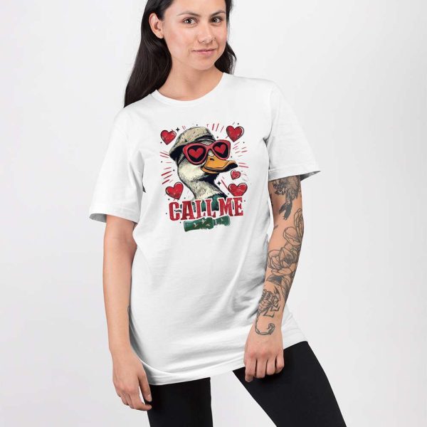 Call Me Valentine Mallard Duck Shirt