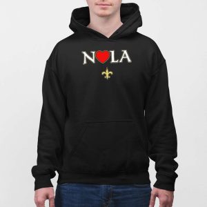 Love Nola New Orleans Fleur De Lis Heart NOLA Shirt 4