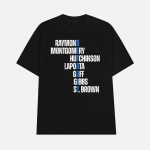 Raymond Montgomery Hutchinson Laporta Goff Gibbs St Brown Detroit Shirt 1